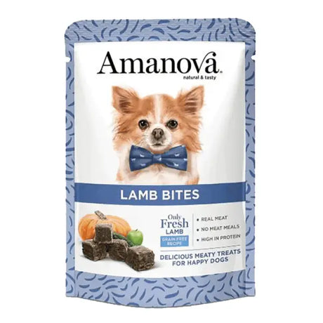 Amanova Bites – Lamm – 100 % natürliche Hundesnacks - Mypuppystore ➤ wir machen Ihren Hund glücklich!#