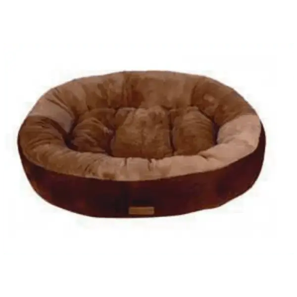 Hundebett Donut braun - Rutschfester Untergrund - Mypuppystore #