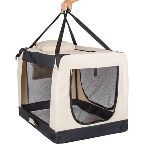 Hundetransportbox faltbar beige - mehrere Varianten