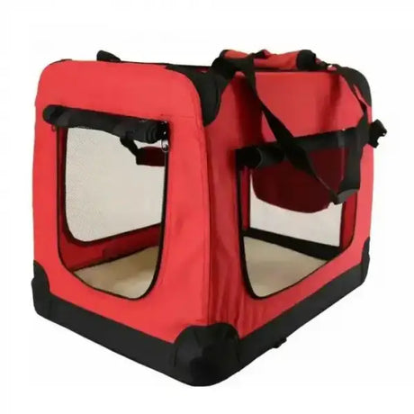 Hundetransportbox faltbar rot - Mypuppystore ➤ wir machen Ihren Hund glücklich!#Hundetransportbox