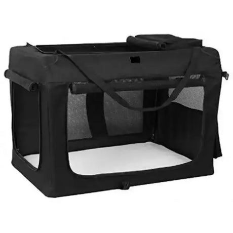 Hundetransportbox faltbar schwarz - Mypuppystore ➤ wir machen Ihren Hund glücklich!#Hundetransportbox