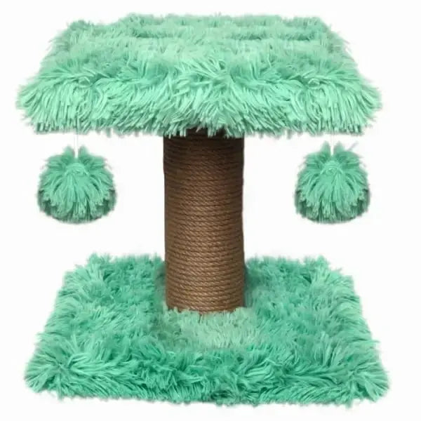 Kratzbaum Fluffy - 34 x 34 x 34 cm - grün - Mypuppystore #