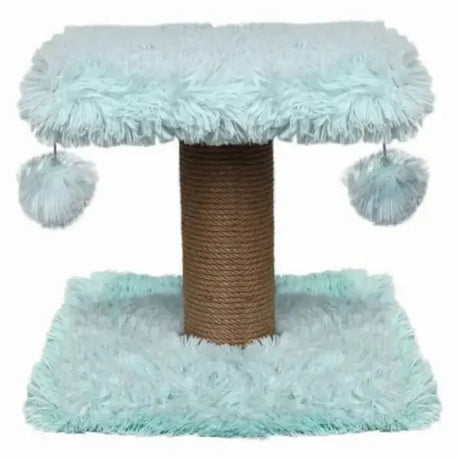 Kratzbaum Fluffy - 34 x 34 x 34 cm - hellblau - Mypuppystore #