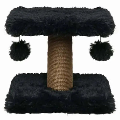 Kratzbaum Fluffy - 34 x 34 x 34 cm - schwarz - Mypuppystore #