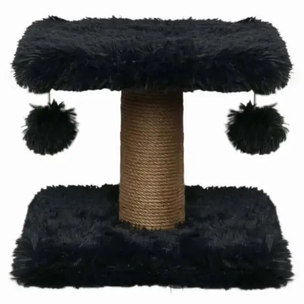 Kratzbaum Fluffy - 34 x 34 x 34 cm - schwarz - Mypuppystore #