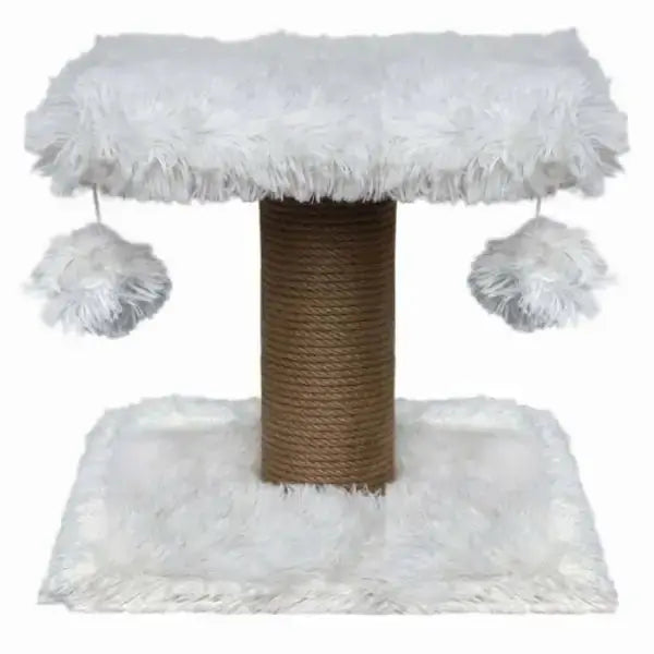 Kratzbaum Fluffy - 34 x 34 x 34 cm - weiß - Mypuppystore #