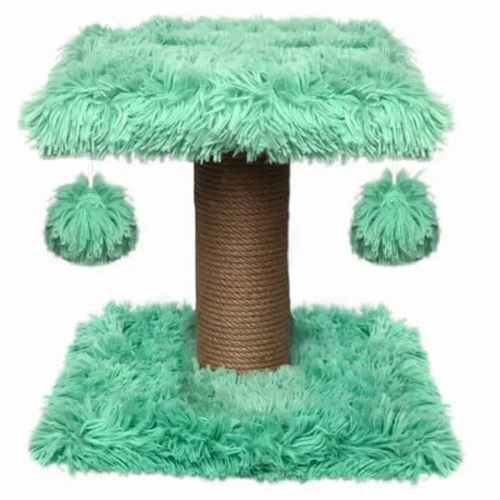 Kratzbaum Fluffy - 34 x 34 x 34 cm - grün - Mypuppystore ➤ wir machen Ihren Hund glücklich!#Kratzbrett