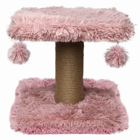 Kratzbaum Fluffy - 34 x 34 x 34 cm - Rose - Mypuppystore ➤ wir machen Ihren Hund glücklich!#Kratzbrett