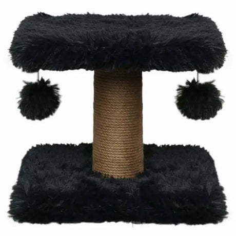 Kratzbaum Fluffy - 34 x 34 x 34 cm - schwarz - Mypuppystore ➤ wir machen Ihren Hund glücklich!#Kratzbrett