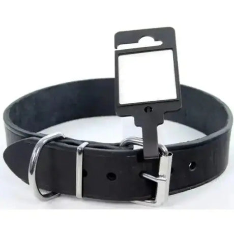 Topmast Halsband - geölt Fettes Leder - schwarz - Mypuppystore #