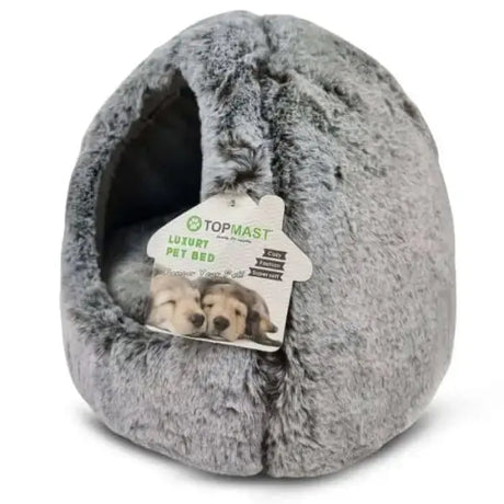 Topmast Snoozie – Superweiches Katzenbett – grau – 33 x 26 cm - Mypuppystore #