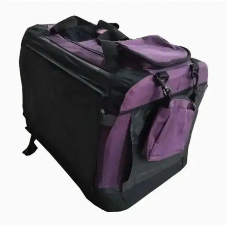 Transportbox faltbar premium Nylon violett - Mypuppystore ➤ wir machen Ihren Hund glücklich!#